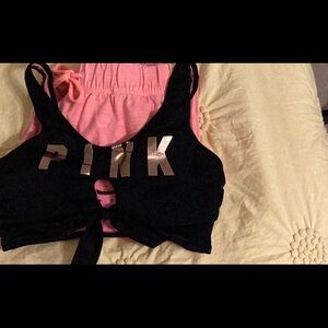 Victoria's Secret Coral Joggers & Bra top set